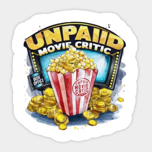 The Critic's Bounty: Popcorn & Opinions Sticker